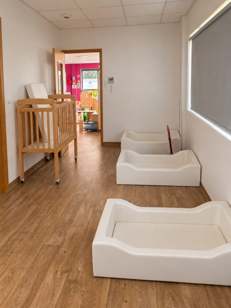 Dortoir de la micro-crèche Douceur & Petits Pas à Corbières-en-Provence